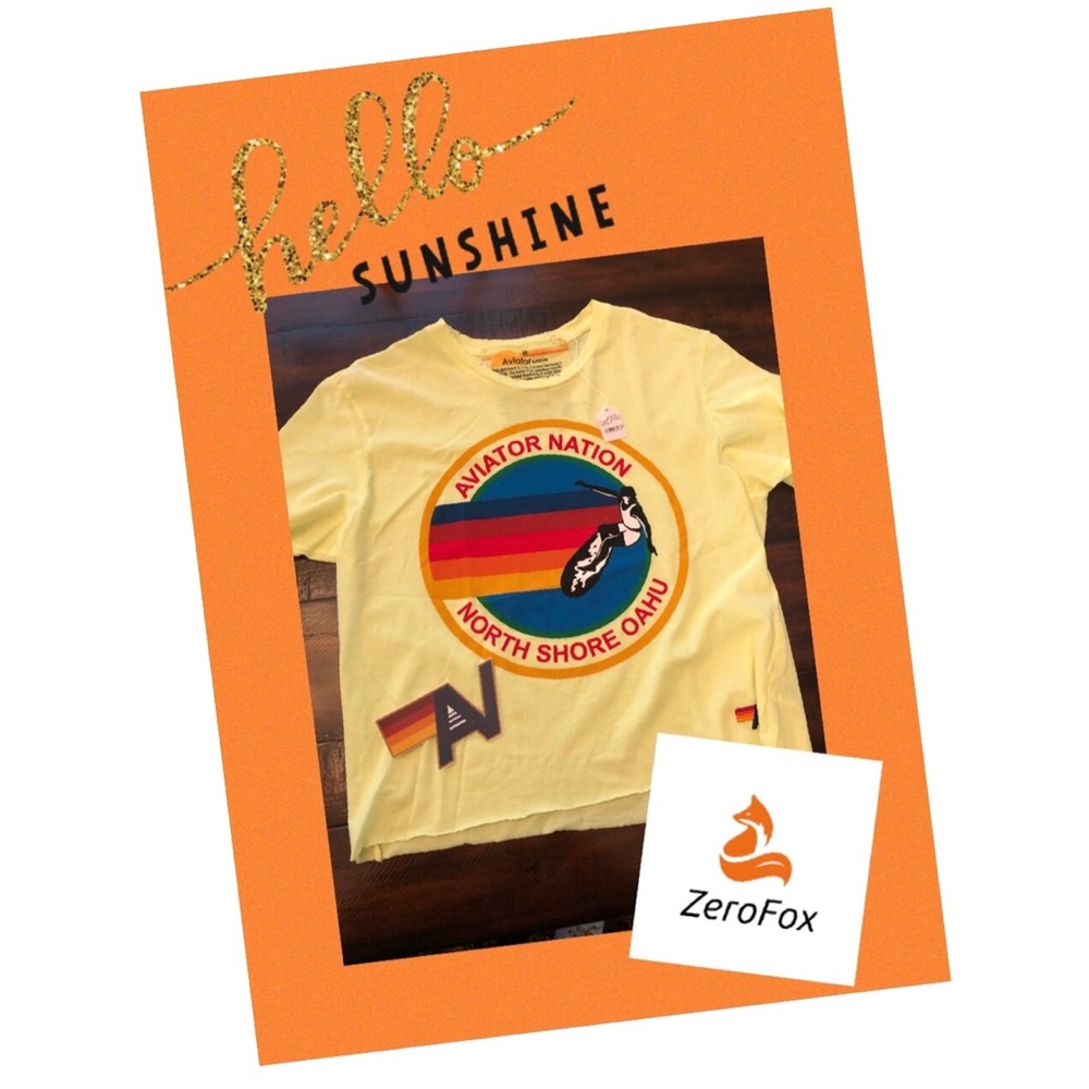 SOLD Aviator Nation North Shore Boyfriend Tee.